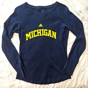 University Of Michigan Adidas Long Sleeve Small